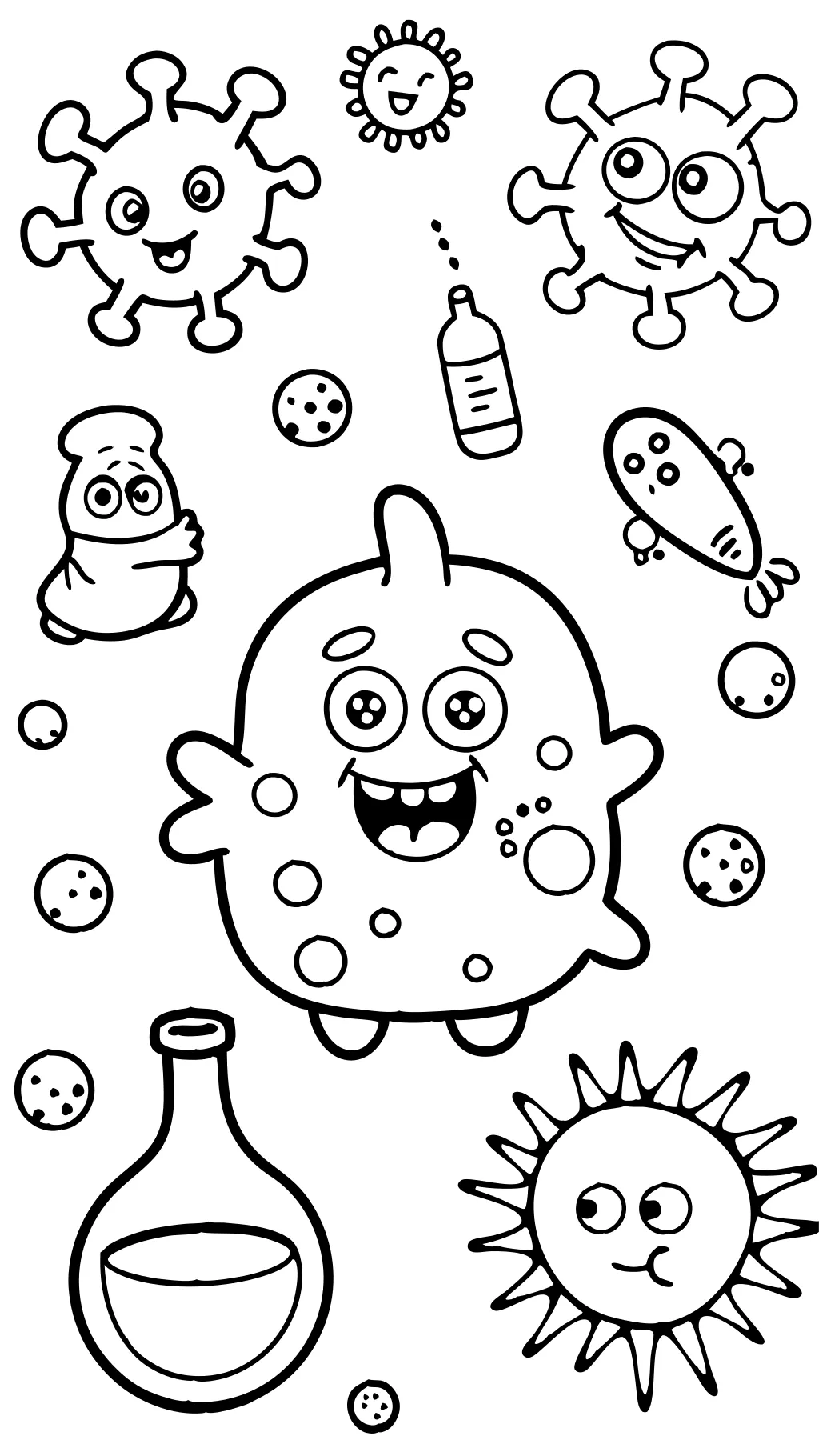 coloring pages of germs